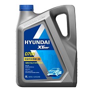 Моторное масло Hyundai XTeer D700 C2/C3 5W30 синтетическое 6 л