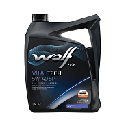 Моторное масло Wolf VitalTech SP 5W40 синтетическое 4 л